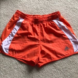Orange adidas dri-fit shorts